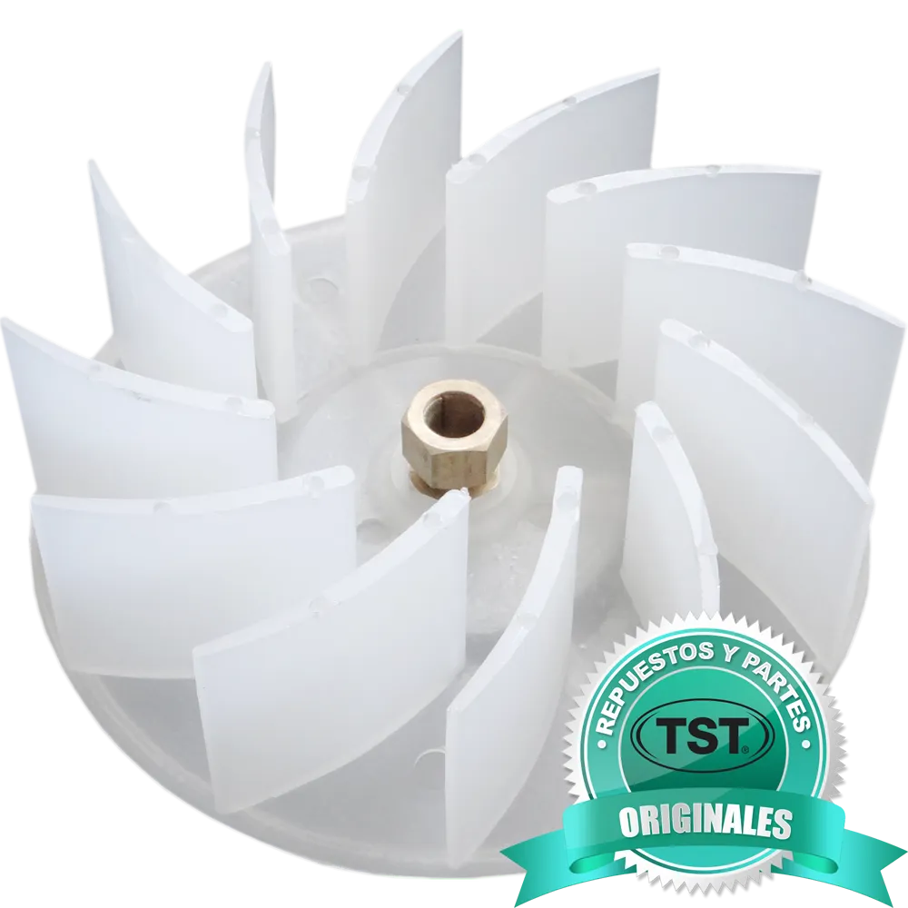 Turbina Plástica TST DT04 Giro AntiHorario Ø 150 mm. Eje 8 mm.
